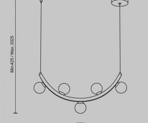 Подвесной светильник Maytoni MOD331PL-L12BS3K