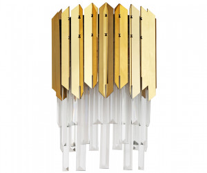 TR5289/2 GD/CL золото/прозрачный E14/2 max 40W 370*220*110