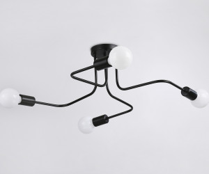 TR8022/4 BK черный E27*4 max 40W D715*205