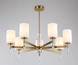 LH56263/7 BS/FR латунь/белый матовый E27/7 max 60W D750*590