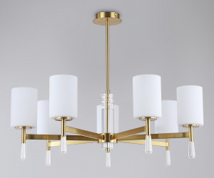 LH56263/7 BS/FR латунь/белый матовый E27/7 max 60W D750*590