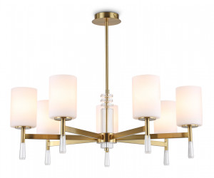 LH56263/7 BS/FR латунь/белый матовый E27/7 max 60W D750*590