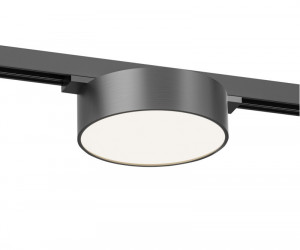 DK5762-DN Светильник для трека SHINE FLOW со светодиодом, D95*H28, 48V DC, 8W, RA?90, 3000K, IP20, темный никель, алюминий