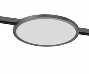 DK5763-DN Светильник для трека SHINE FLOW со светодиодом, D198*H27, 48V DC, 15W, RA?90, 3000K, IP20, темный никель, алюминий