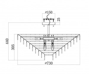 Потолочный светильник Maytoni MOD130CL-14G