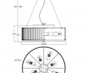 Потолочный светильник Maytoni MOD080CL-08CH