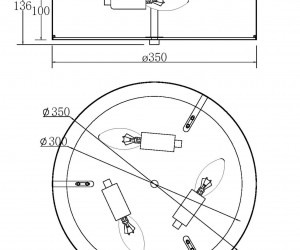 Потолочный светильник Maytoni MOD096CL-03CH