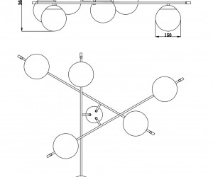 Потолочный светильник Maytoni MOD048CL-06G
