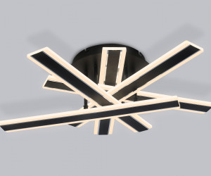 FA8906 BK/CH черный/хром 132W 3000K-6400K 620*590*150 (ПДУ РАДИО 2.4G)