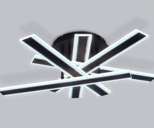 FA8906 BK/CH черный/хром 132W 3000K-6400K 620*590*150 (ПДУ РАДИО 2.4G)