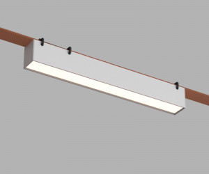 DK5674-WH Cветильник для трека-ремня Belty Smart, серия Linear, со светодиодом, L323*W40*H45мм, 48V DC, 12W, RA90, 120°, 2700-6500K, IP20, белый, алюминий