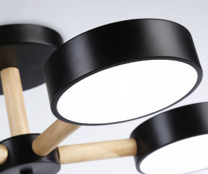 FL4828/5 BK черный 3000K-6400K 65W D580*160 (ПДУ ИК)