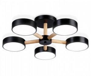 FL4828/5 BK черный 3000K-6400K 65W D580*160 (ПДУ ИК)