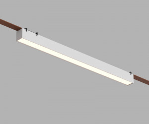 DK5676-WH Cветильник для трека-ремня Belty Smart, серия Linear, со светодиодом, L642*W40*H45мм, 48V DC, 24W, RA90, 120°, 2700-6000K, IP20, белый, алюминий