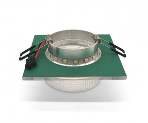 TN355 CH/CL хром/прозрачный GU5.3+3W (LED WHITE) 95*95*45
