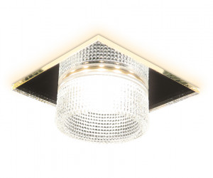 TN355 CH/CL хром/прозрачный GU5.3+3W (LED WHITE) 95*95*45