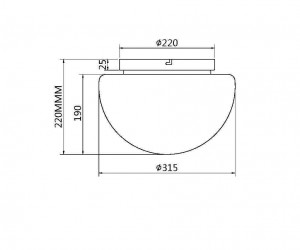 Потолочный светильник Maytoni MOD270CL-01B