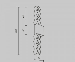 Настенный светильник (бра) Maytoni MOD328WL-L5CH3K