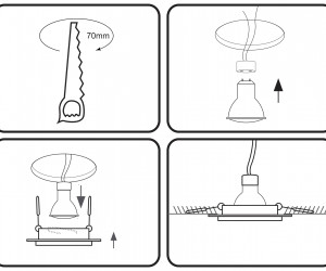 TN165 WH белый GU5.3 92*92*38