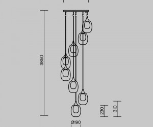 Подвесной светильник Maytoni MOD016PL-08BS1