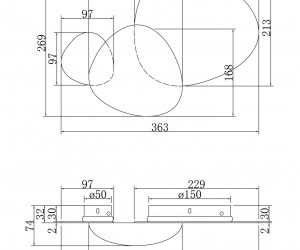 Настенный светильник (бра) Maytoni MOD314WL-L8G3K