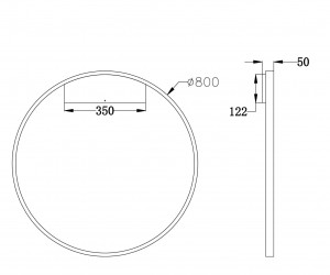Настенный светильник (бра) Maytoni MOD058WL-L50BS4K