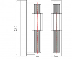 Настенный светильник (бра) Maytoni MOD308WL-L9BL3K