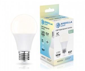 601004 LED A60 10W IC E27 4000K 175-265V