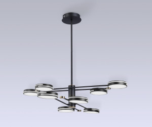 FL51645/8 BK/GD черный/золото 3000K/4200K/6400K 67W D1000*850 (Без ПДУ)