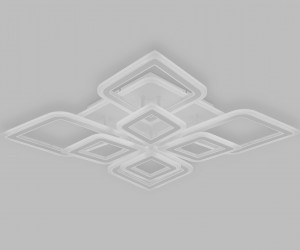 FA8911/4+4 WH/CH белый/хром 162W 3000K-6400K 560*560*120 (ПДУ РАДИО 2.4G)