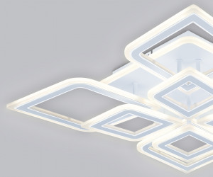 FA8911/4+4 WH/CH белый/хром 162W 3000K-6400K 560*560*120 (ПДУ РАДИО 2.4G)