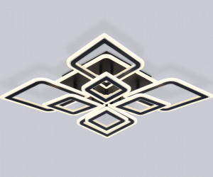 FA8912/4+4 BK/CH черный/хром 162W 3000K-6400K 560*560*120 (ПДУ РАДИО 2.4G)