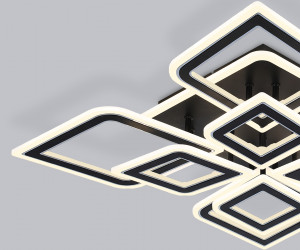 FA8912/4+4 BK/CH черный/хром 162W 3000K-6400K 560*560*120 (ПДУ РАДИО 2.4G)