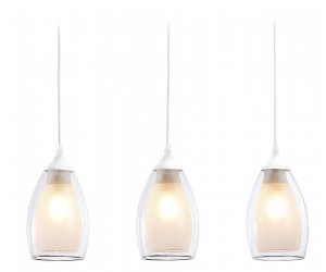 TR3536/3 WH/CL/FR белый/прозрачный/белый матовый E27*3 max 40W 640*120*820