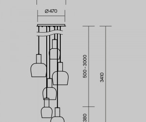 Подвесной светильник Maytoni MOD414PL-06B