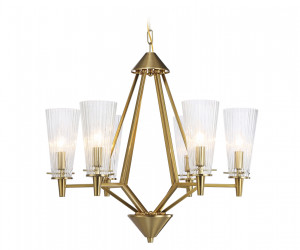 TR3231/6 BS/FR латунь/белый матовый E14*6 max 40W D610*585