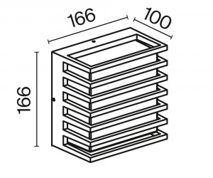 Настенный светильник (бра) Outdoor O020WL-L10B3K