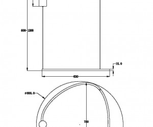 Подвесной светильник Maytoni MOD072PL-L36BSK