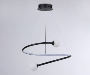 FL66293 BK черный 39W 3000K-6400K D500*1000 (ПДУ ИК)