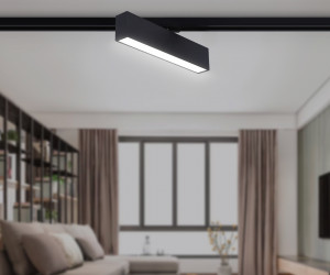 GL6767 BK черный LED 12W 4200K 300*22*48