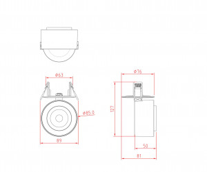 Потолочный светильник Technical C063CL-L12W4K