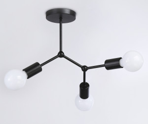 TR8027/3 BK черный E27*3 max 40W D400*390