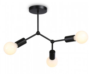 TR8027/3 BK черный E27*3 max 40W D400*390