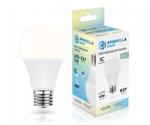 601204 LED A60 12W IC E27 4000K 175-265V