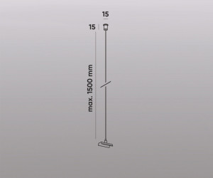 TR2126-BK Механический подвес для трека SMART BASE, IP20, 1.5м, черный, алюминий