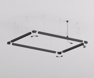 TR2126-BK Механический подвес для трека SMART BASE, IP20, 1.5м, черный, алюминий