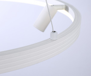 FL5281/1+3 WH белый 50W 3000K/4200K/6400K+4200K D500*1200 (ПДУ ИК)