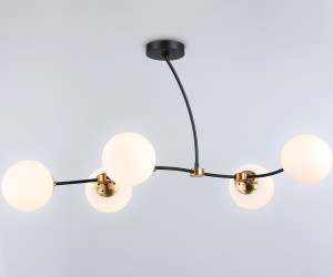 TR2548/5 BK/SB черный/бронза E27/5 max 60W 950*600*450