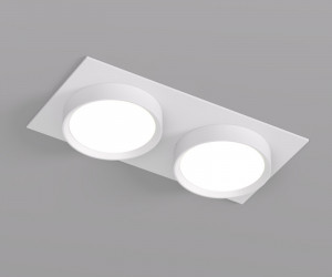 DK2092-WH Встраиваемый светильник FLAT, IP 20, до 15 Вт, GX53, LED, белый, алюминий