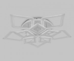 FA8914/5+5 WH/CH белый/хром 193W 3000K-6400K 770*740*120 (ПДУ РАДИО 2.4G)